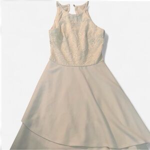 B. Smart Ivory Lace Dress